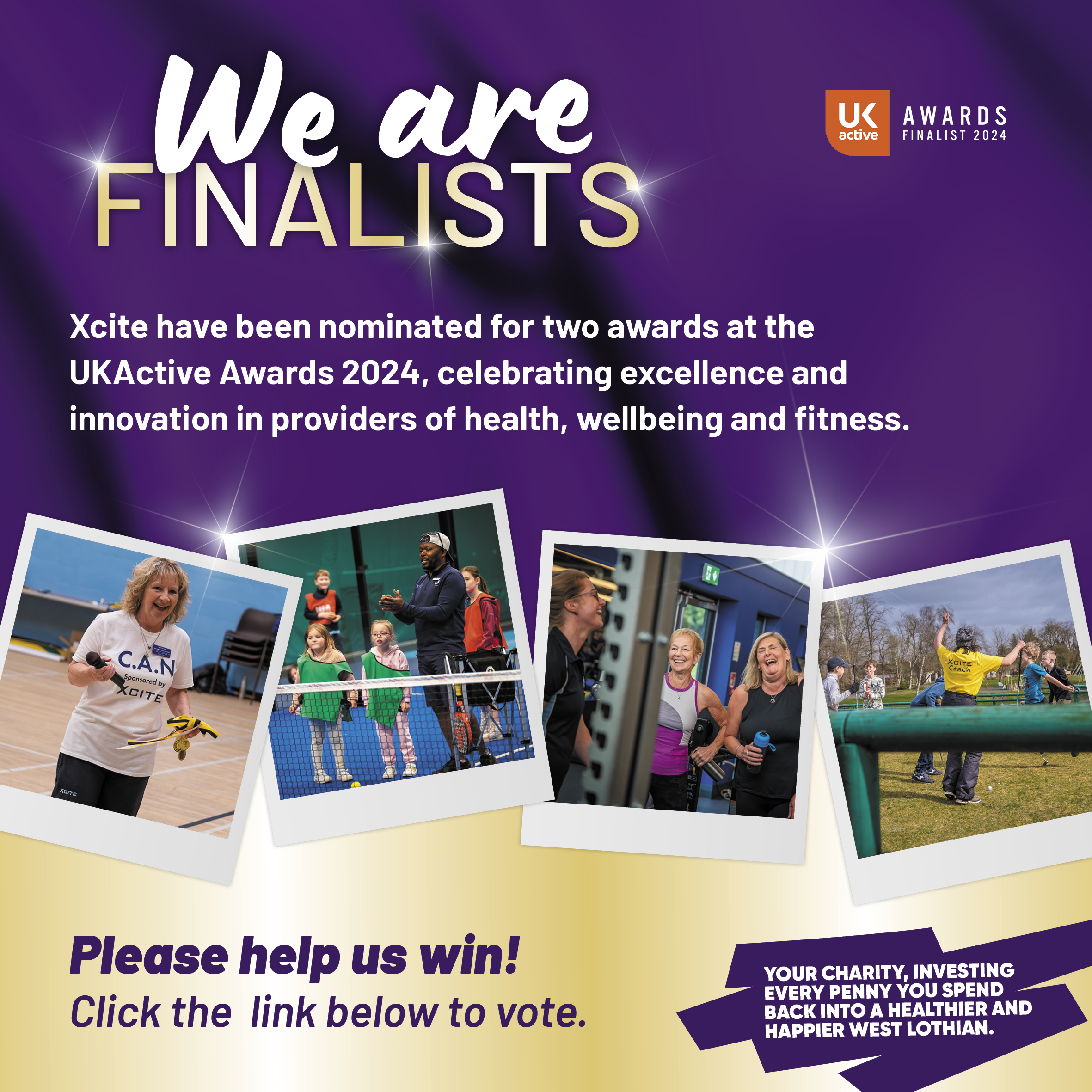 Xcite Shortlisted for awards